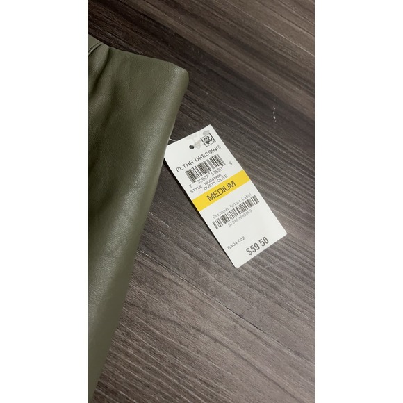 Bar III Green Faux Leather Skirt - Picture 2 of 6